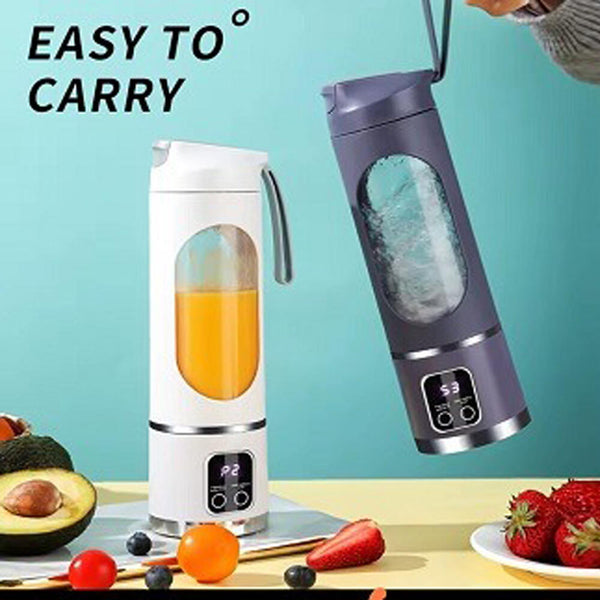 Batidora Portátil Inalámbrica con Pantalla Digital – 8 Cuchillas para Batidos y Zumos en Cualquier Lugar