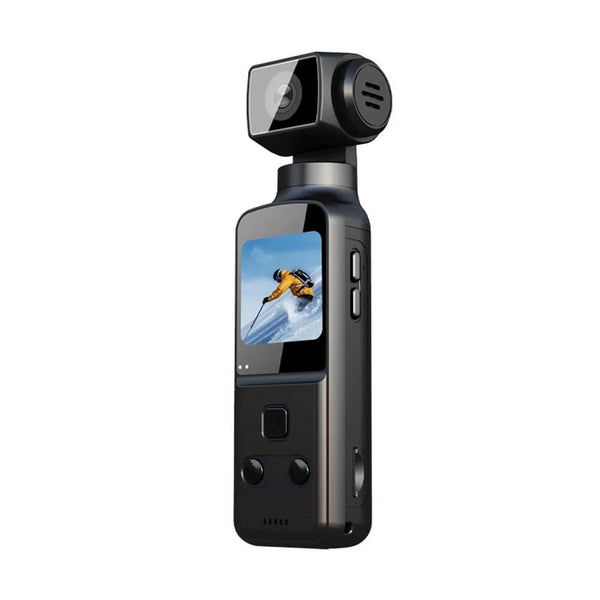 Cámara Digital de Bolsillo 4K con Pantalla Giratoria 270°, WiFi y Estabilización
