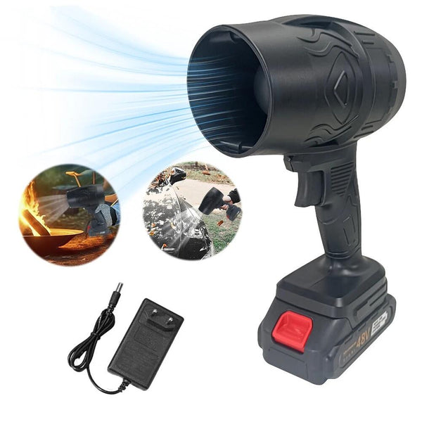 Soplador de Aire Portátil con 2 Baterías – Motor sin Escobillas 1500W para Limpieza de Precisión