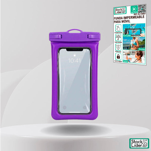 Funda Impermeable para Móvil – Sumergible con Pantalla Táctil y Cordón
